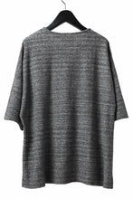 画像をギャラリービューアに読み込む, ISAMU KATAYAMA BACKLASH RANDOM PILE FABRIC S/S LOOSEY TOPS (GREY)