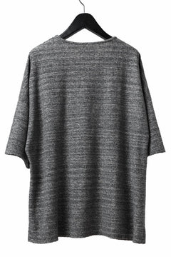 画像をギャラリービューアに読み込む, ISAMU KATAYAMA BACKLASH RANDOM PILE FABRIC S/S LOOSEY TOPS (GREY)