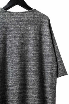 画像をギャラリービューアに読み込む, ISAMU KATAYAMA BACKLASH RANDOM PILE FABRIC S/S LOOSEY TOPS (GREY)