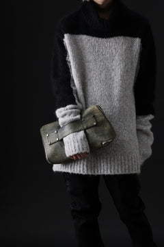 画像をギャラリービューアに読み込む, ierib onepiece clutch-bag / Marble Culatta (BLACK #B)