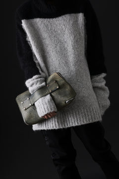 画像をギャラリービューアに読み込む, ierib onepiece clutch-bag / Marble Culatta (BLACK #B)