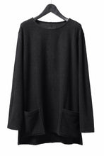 Load image into Gallery viewer, ISAMU KATAYAMA BACKLASH RANDOM PILE FABRIC LONG SLEEVE CUT & SEWN (BLACK)