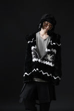 画像をギャラリービューアに読み込む, ISAMU KATAYAMA BACKLASH KNIT HOODIE BLOUSON / RABBIT FUR (BLACK)
