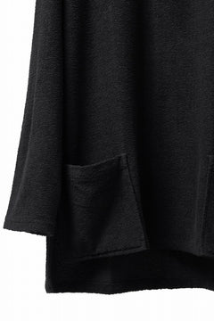 Load image into Gallery viewer, ISAMU KATAYAMA BACKLASH RANDOM PILE FABRIC LONG SLEEVE CUT & SEWN (BLACK)