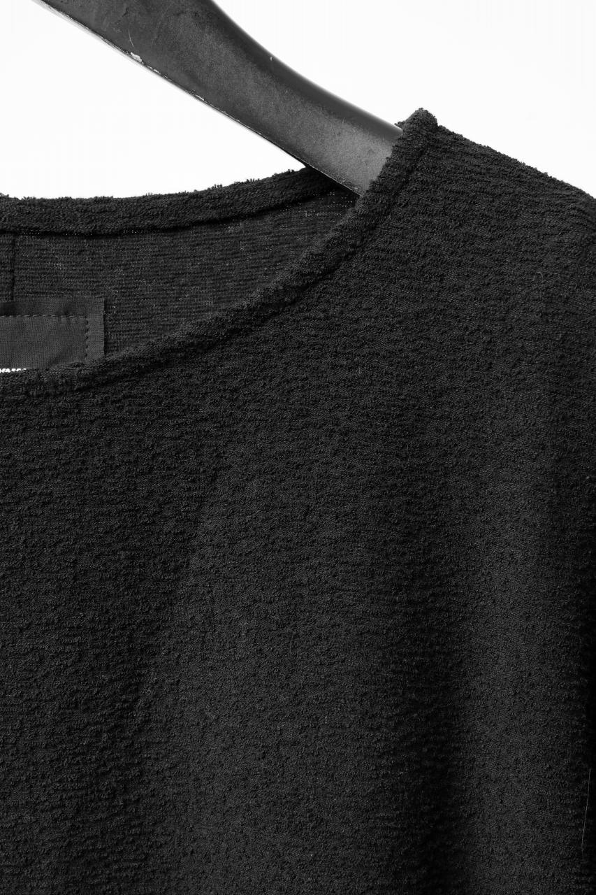 Load image into Gallery viewer, ISAMU KATAYAMA BACKLASH RANDOM PILE FABRIC LONG SLEEVE CUT & SEWN (BLACK)