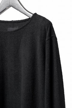 Load image into Gallery viewer, ISAMU KATAYAMA BACKLASH RANDOM PILE FABRIC LONG SLEEVE CUT & SEWN (BLACK)