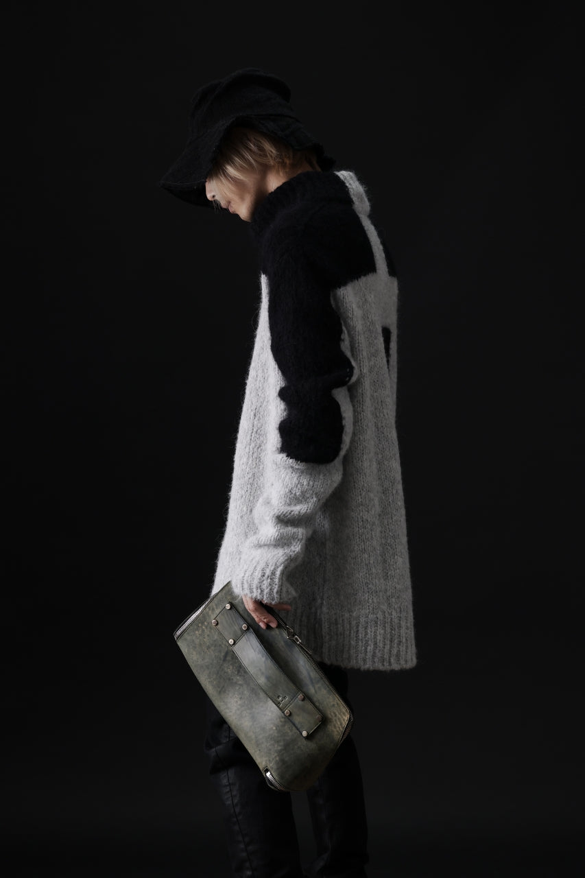 画像をギャラリービューアに読み込む, ierib onepiece clutch-bag / Marble Culatta (BLACK #B)