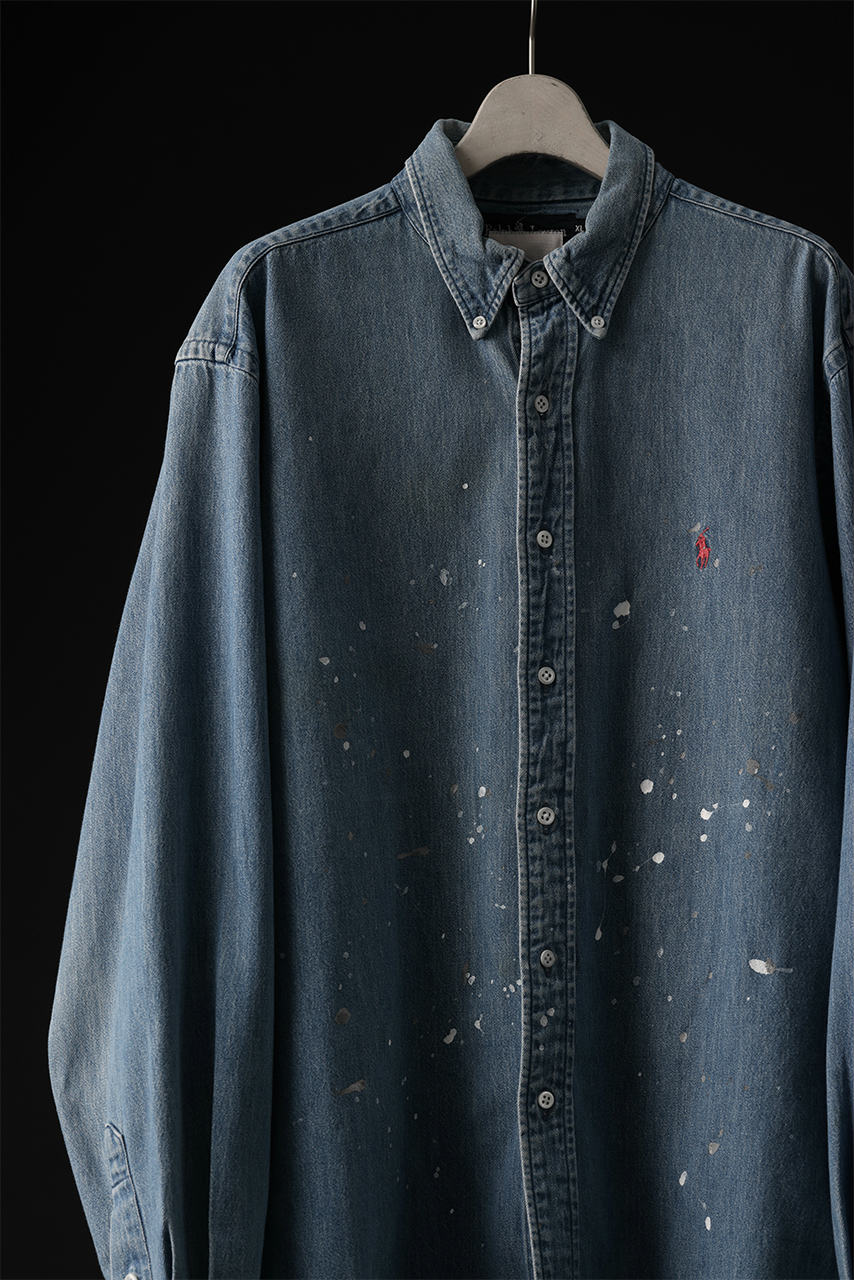 画像をギャラリービューアに読み込む, CHANGES VINTAGE REMAKE RL-DENIM SHIRT (INDIGO #B)