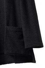 Load image into Gallery viewer, ISAMU KATAYAMA BACKLASH RANDOM PILE FABRIC LONG SLEEVE CUT & SEWN (BLACK)