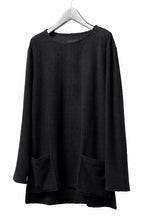 Load image into Gallery viewer, ISAMU KATAYAMA BACKLASH RANDOM PILE FABRIC LONG SLEEVE CUT & SEWN (BLACK)