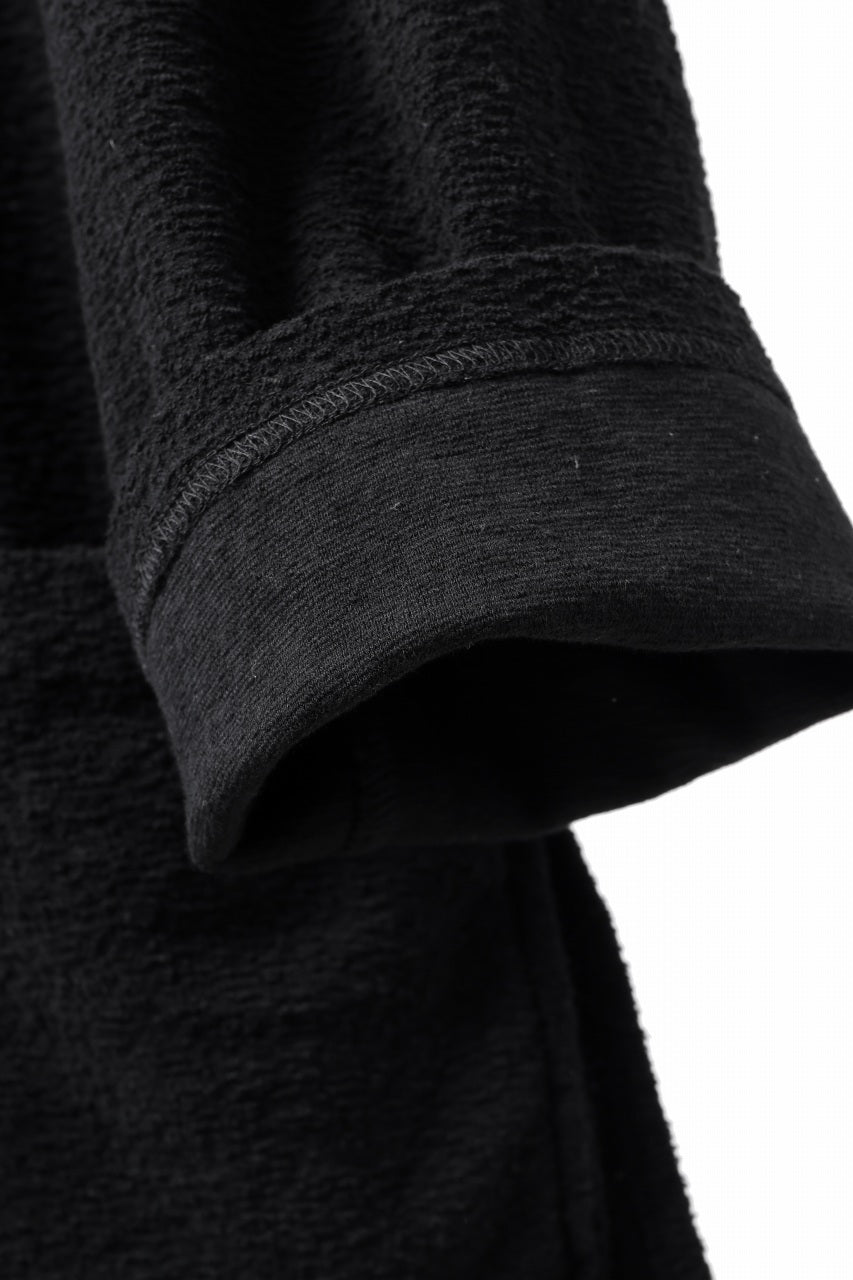 Load image into Gallery viewer, ISAMU KATAYAMA BACKLASH RANDOM PILE FABRIC LONG SLEEVE CUT & SEWN (BLACK)