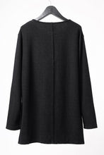 Load image into Gallery viewer, ISAMU KATAYAMA BACKLASH RANDOM PILE FABRIC LONG SLEEVE CUT & SEWN (BLACK)