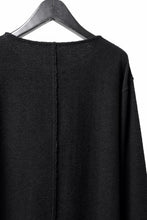 Load image into Gallery viewer, ISAMU KATAYAMA BACKLASH RANDOM PILE FABRIC LONG SLEEVE CUT & SEWN (BLACK)