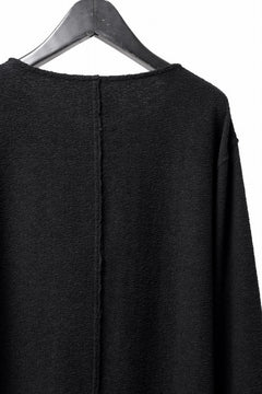 Load image into Gallery viewer, ISAMU KATAYAMA BACKLASH RANDOM PILE FABRIC LONG SLEEVE CUT & SEWN (BLACK)
