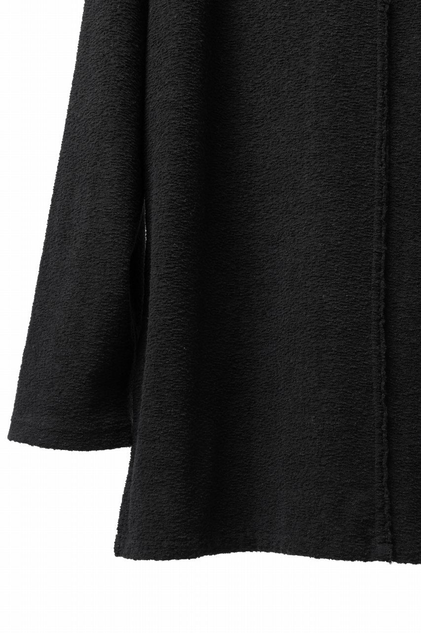 Load image into Gallery viewer, ISAMU KATAYAMA BACKLASH RANDOM PILE FABRIC LONG SLEEVE CUT & SEWN (BLACK)