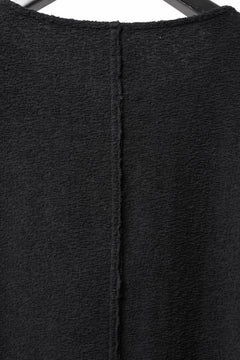 Load image into Gallery viewer, ISAMU KATAYAMA BACKLASH RANDOM PILE FABRIC LONG SLEEVE CUT & SEWN (BLACK)
