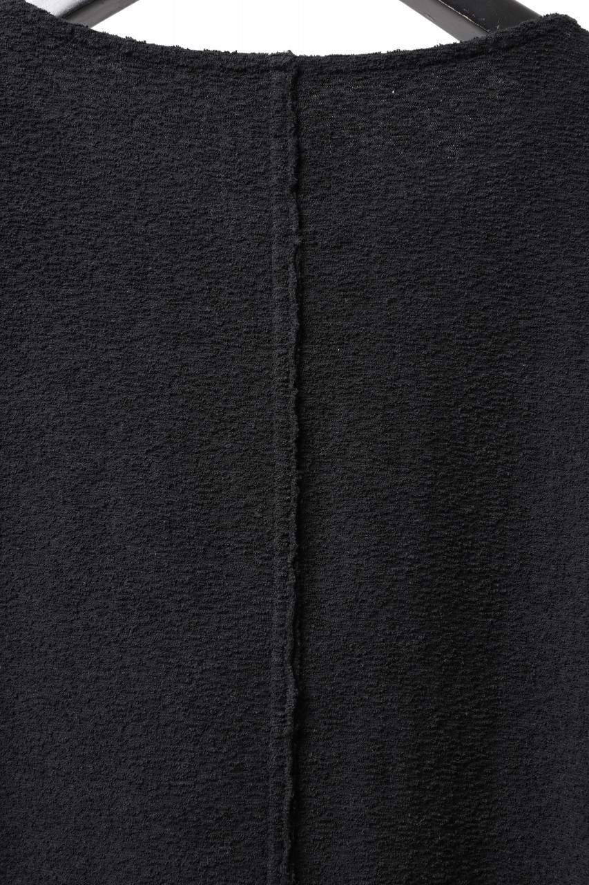 Load image into Gallery viewer, ISAMU KATAYAMA BACKLASH RANDOM PILE FABRIC LONG SLEEVE CUT & SEWN (BLACK)