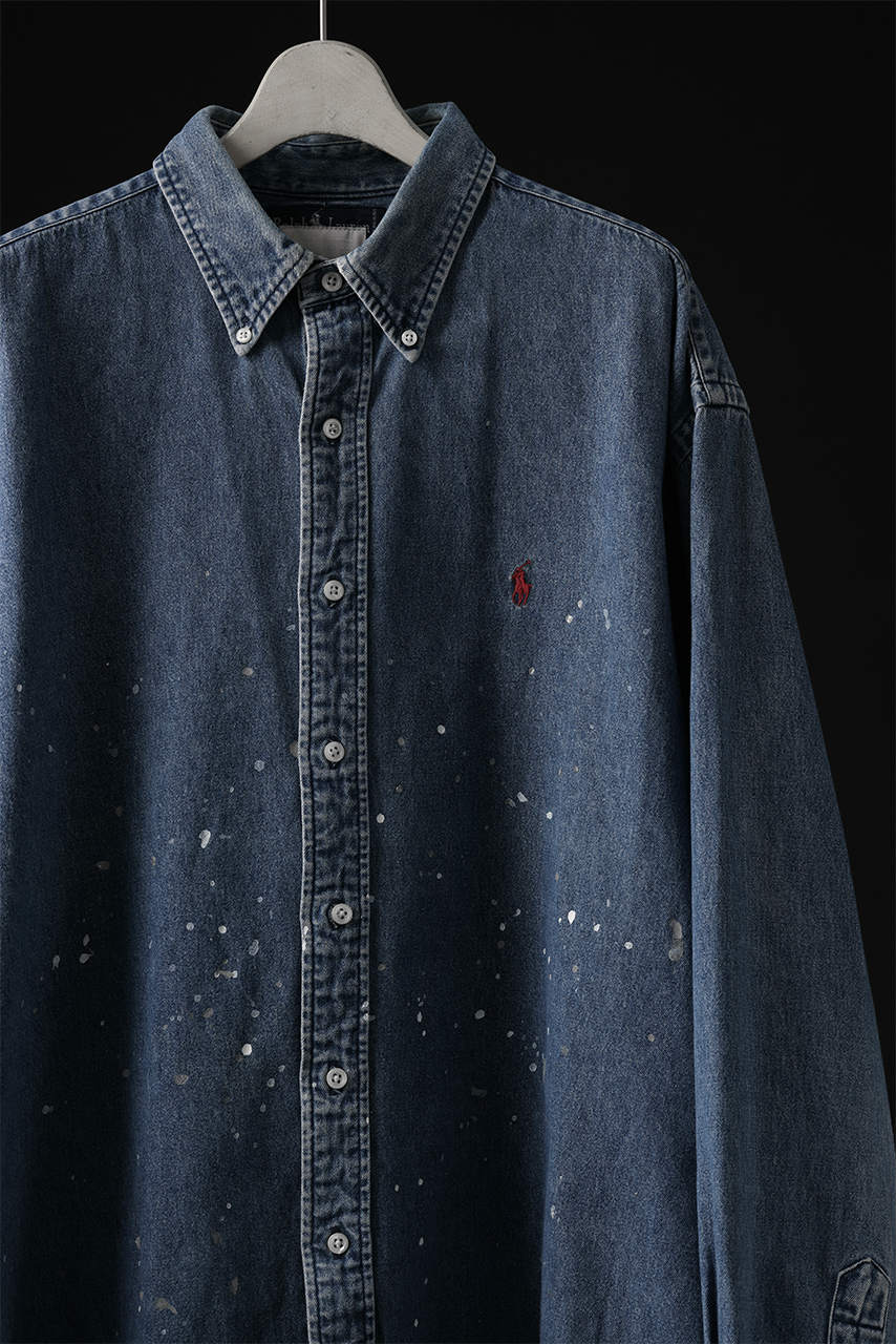 画像をギャラリービューアに読み込む, CHANGES VINTAGE REMAKE RL-DENIM SHIRT (INDIGO #C)