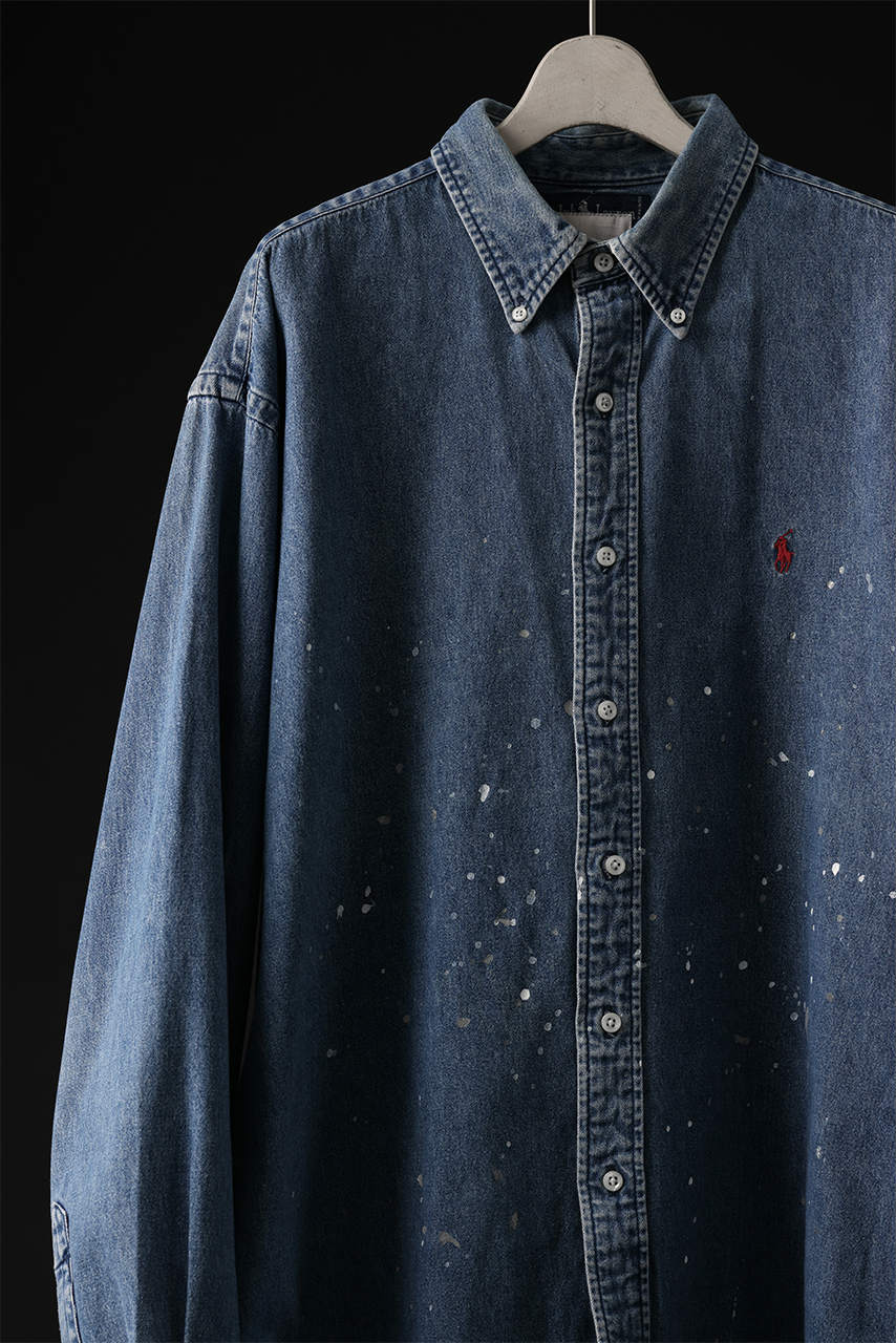画像をギャラリービューアに読み込む, CHANGES VINTAGE REMAKE RL-DENIM SHIRT (INDIGO #C)