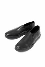 画像をギャラリービューアに読み込む, Portaille LOW SLIP SHOES / WAXED HORSE (BLACK x BLACK)