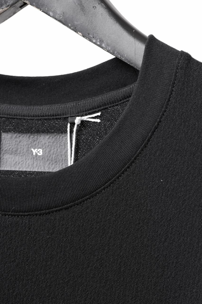 画像をギャラリービューアに読み込む, Y-3 Yohji Yamamoto WRKWR S/S TEE / CREPE JERSEY (BLACK)