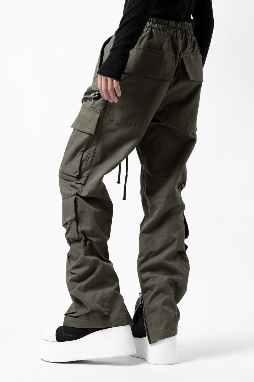 画像をギャラリービューアに読み込む, A.F ARTEFACT ZIP CARGO POCKET PANTS (KHAKI)