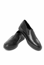 画像をギャラリービューアに読み込む, Portaille LOW SLIP SHOES / WAXED HORSE (BLACK x BLACK)