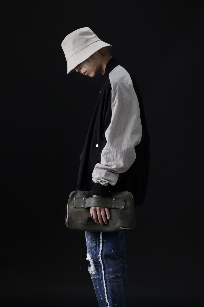 画像をギャラリービューアに読み込む, ierib onepiece clutch-bag / Marble Culatta (BLACK #C)