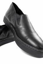 画像をギャラリービューアに読み込む, Portaille LOW SLIP SHOES / WAXED HORSE (BLACK x BLACK)