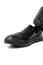 画像をギャラリービューアに読み込む, Portaille LOW SLIP SHOES / WAXED HORSE (BLACK x BLACK)