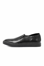 画像をギャラリービューアに読み込む, Portaille LOW SLIP SHOES / WAXED HORSE (BLACK x BLACK)