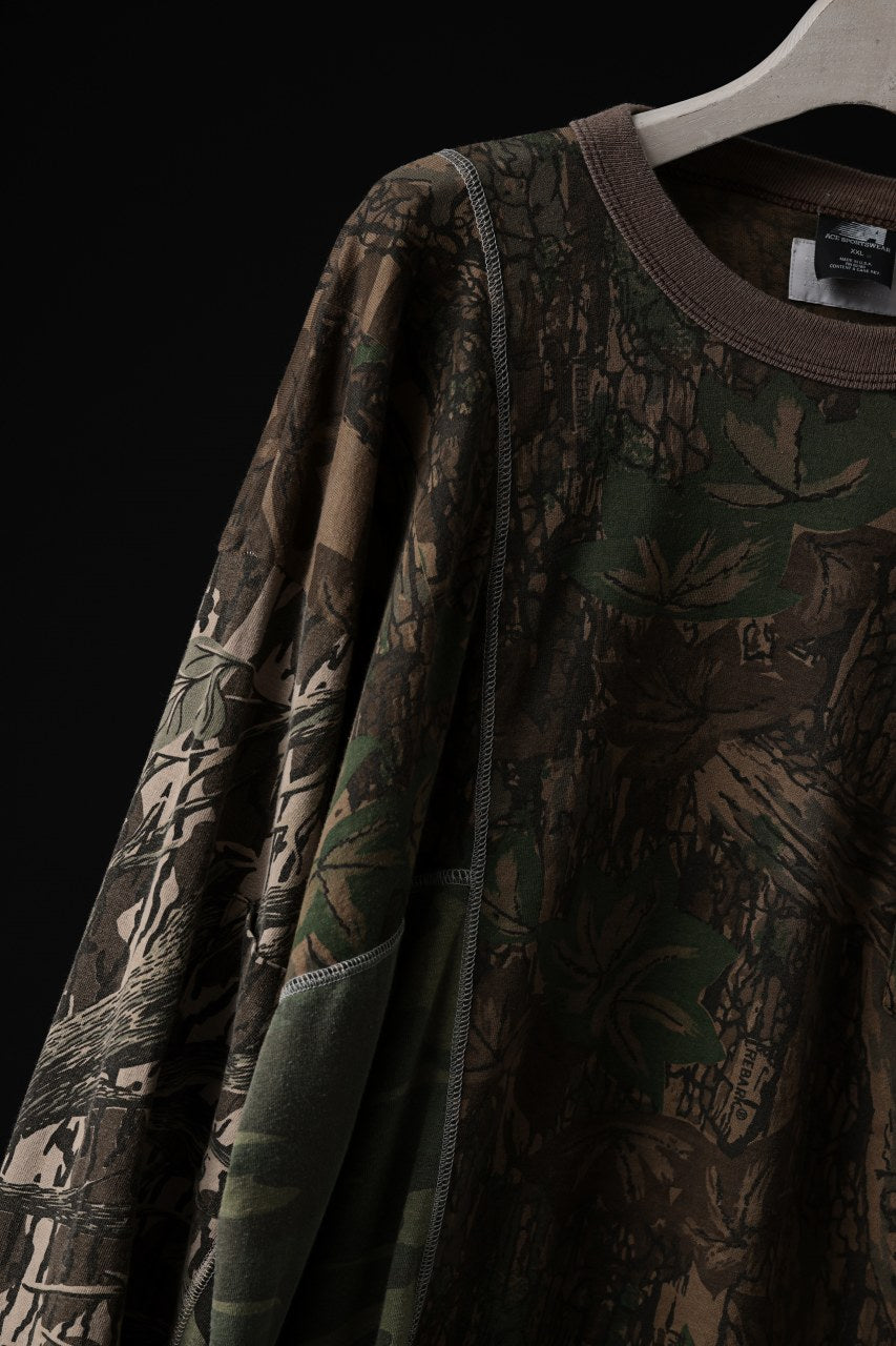 Load image into Gallery viewer, CHANGES VINTAGE REMAKE QUINTET PANEL L/S TEE (CAMO #B)