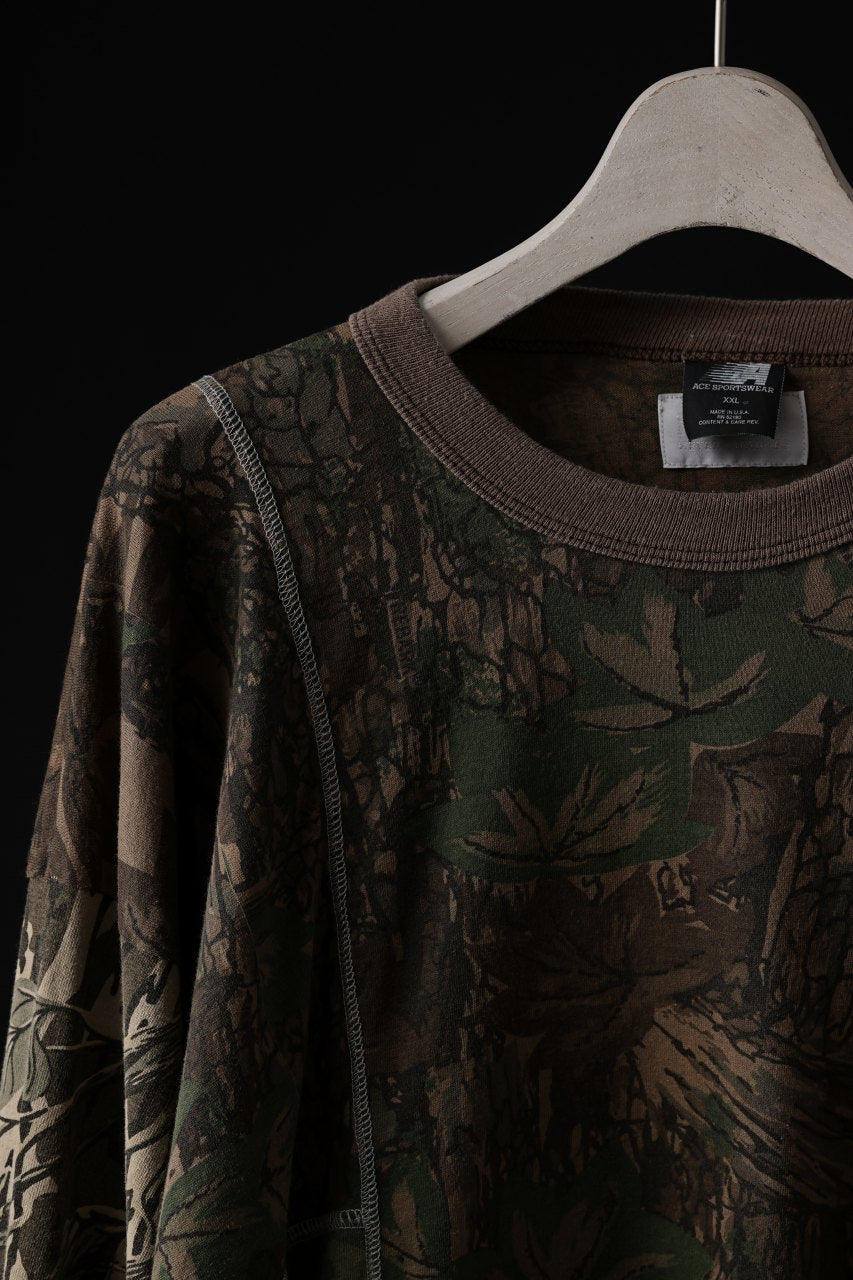 Load image into Gallery viewer, CHANGES VINTAGE REMAKE QUINTET PANEL L/S TEE (CAMO #B)