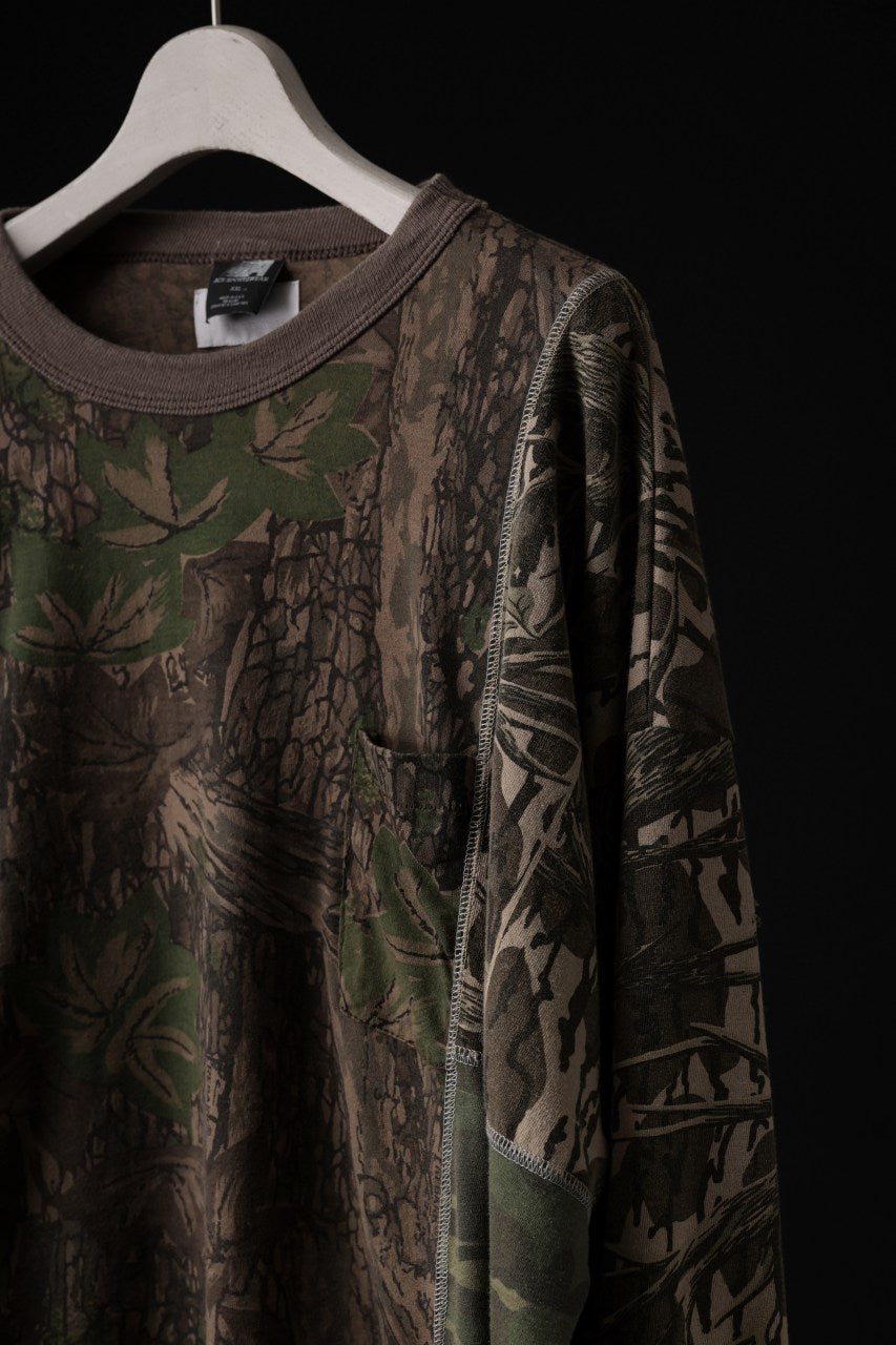 Load image into Gallery viewer, CHANGES VINTAGE REMAKE QUINTET PANEL L/S TEE (CAMO #B)