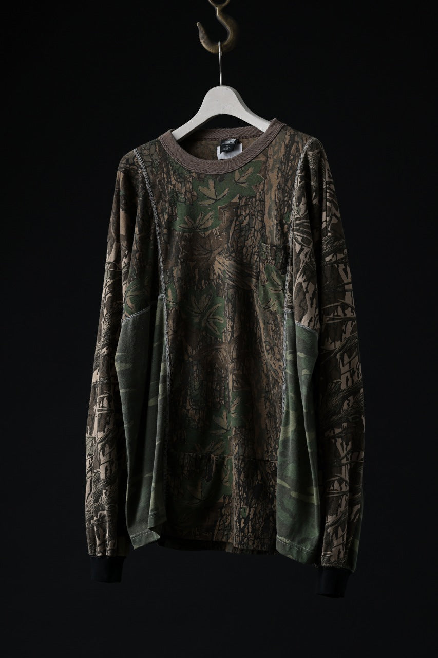 Load image into Gallery viewer, CHANGES VINTAGE REMAKE QUINTET PANEL L/S TEE (CAMO #B)