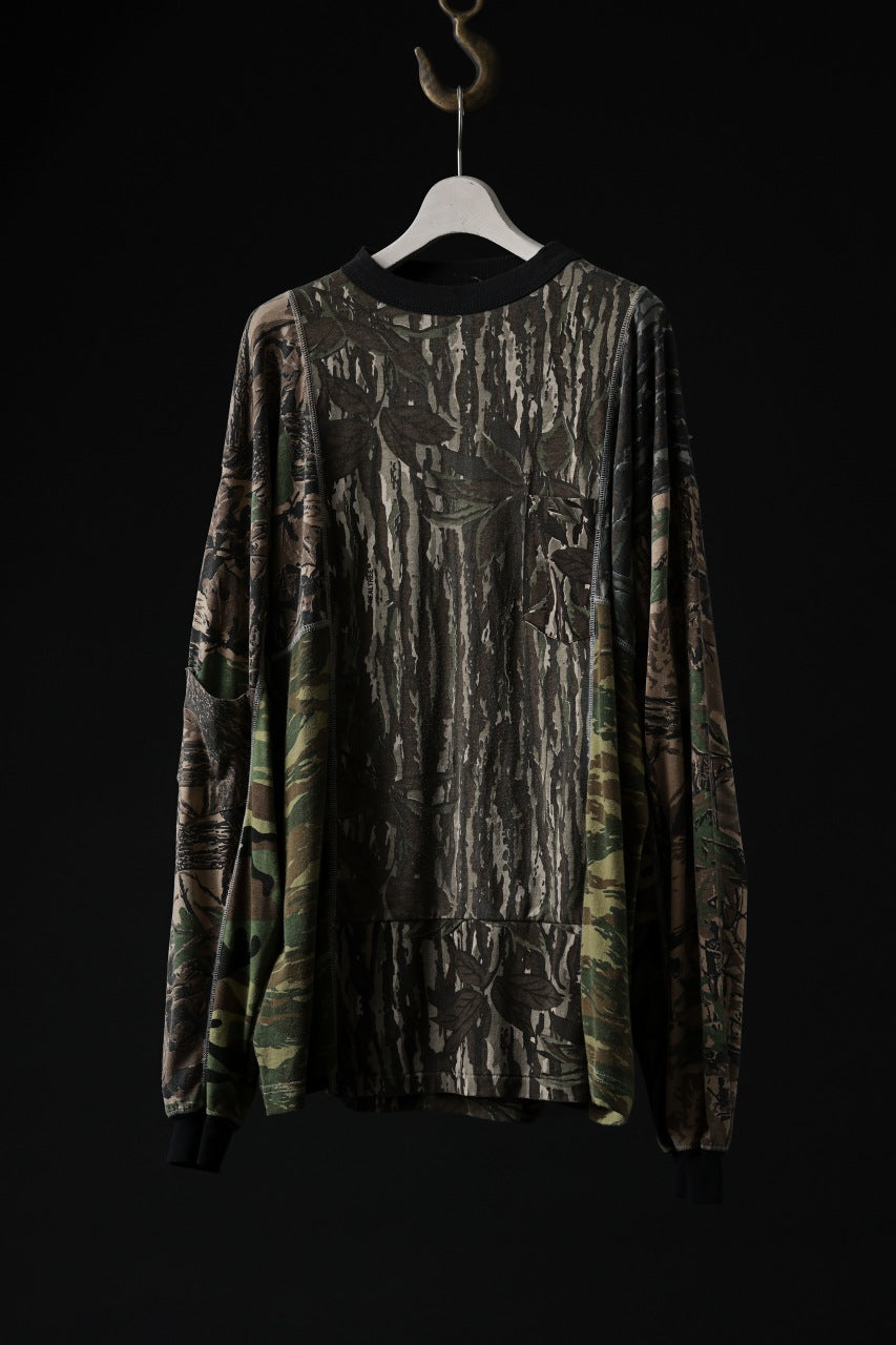 画像をギャラリービューアに読み込む, CHANGES VINTAGE REMAKE QUINTET PANEL L/S TEE (CAMO #C)