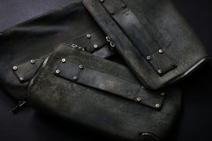 画像をギャラリービューアに読み込む, ierib onepiece clutch-bag / Marble Culatta (BLACK #C)