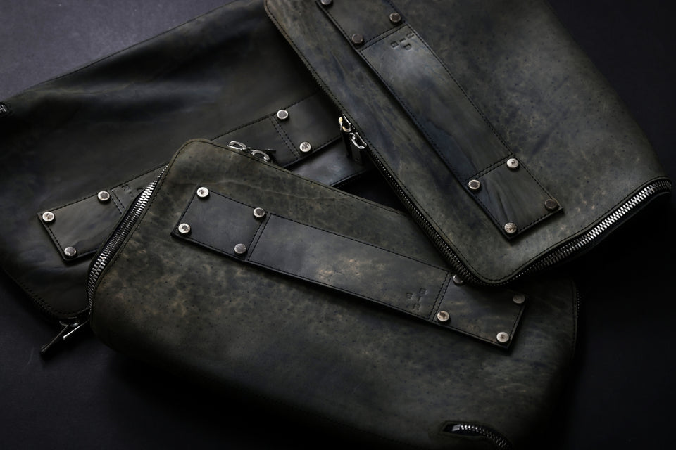 画像をギャラリービューアに読み込む, ierib onepiece clutch-bag / Marble Culatta (BLACK #C)