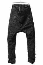 画像をギャラリービューアに読み込む, BORIS BIDJAN SABERI DROP CROTCH PANTS / VINYL COATED & NICKEL PRESSED & BODY MOLDED "P24-F1603K" (BLACK)