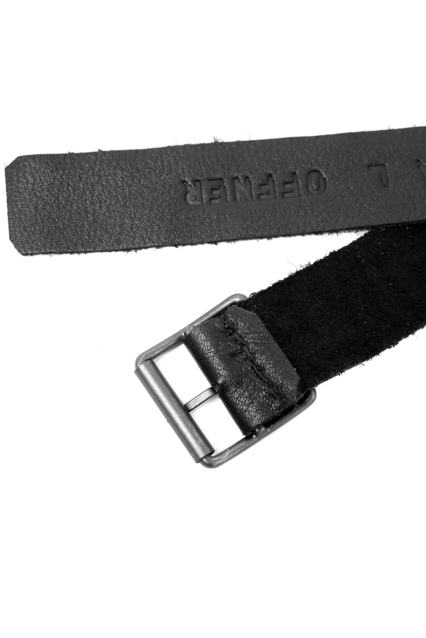 画像をギャラリービューアに読み込む, PAL OFFNER EASY THIN BELT / CALF LEATHER (BLACK)