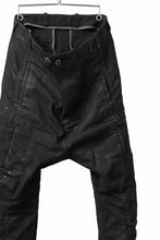 画像をギャラリービューアに読み込む, BORIS BIDJAN SABERI DROP CROTCH PANTS / VINYL COATED & NICKEL PRESSED & BODY MOLDED "P24-F1603K" (BLACK)