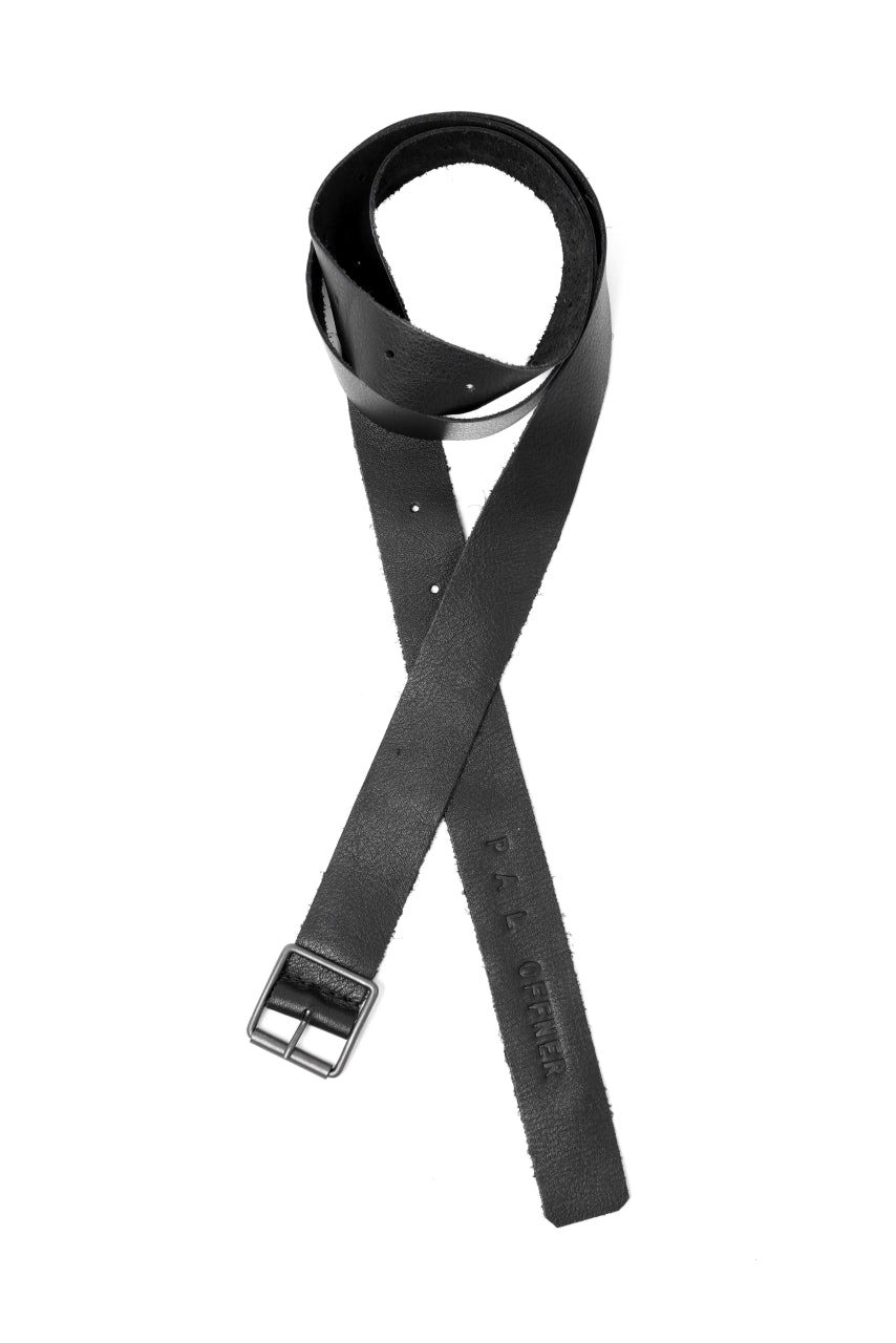 画像をギャラリービューアに読み込む, PAL OFFNER EASY THIN BELT / CALF LEATHER (BLACK)