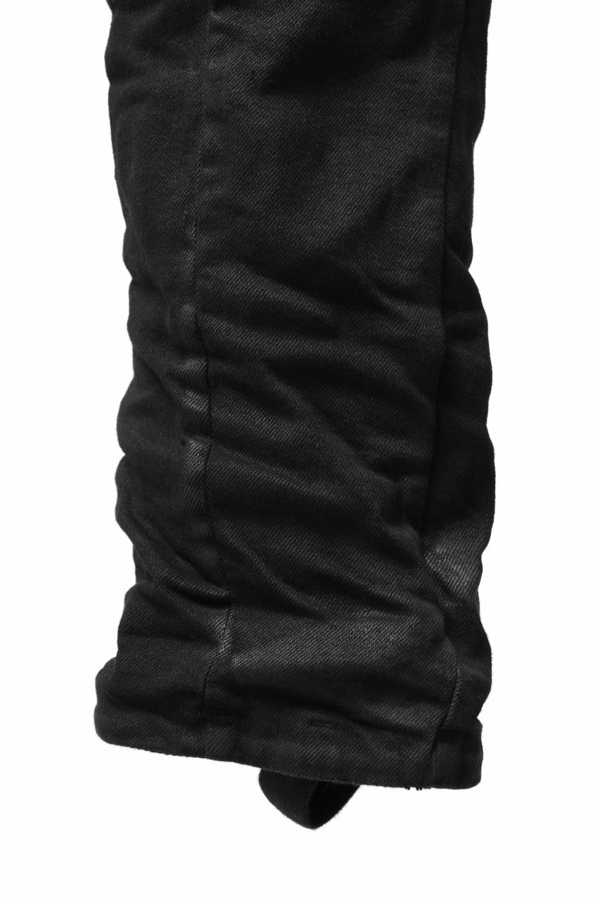 画像をギャラリービューアに読み込む, BORIS BIDJAN SABERI DROP CROTCH PANTS / VINYL COATED & NICKEL PRESSED & BODY MOLDED "P24-F1603K" (BLACK)