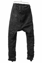 画像をギャラリービューアに読み込む, BORIS BIDJAN SABERI DROP CROTCH PANTS / VINYL COATED & NICKEL PRESSED & BODY MOLDED "P24-F1603K" (BLACK)
