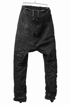 画像をギャラリービューアに読み込む, BORIS BIDJAN SABERI DROP CROTCH PANTS / VINYL COATED & NICKEL PRESSED & BODY MOLDED "P24-F1603K" (BLACK)