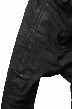 画像をギャラリービューアに読み込む, BORIS BIDJAN SABERI DROP CROTCH PANTS / VINYL COATED & NICKEL PRESSED & BODY MOLDED "P24-F1603K" (BLACK)