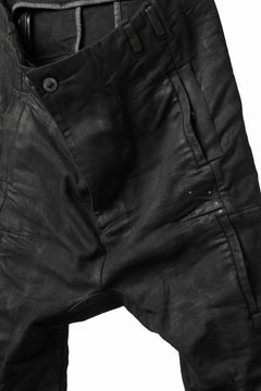 画像をギャラリービューアに読み込む, BORIS BIDJAN SABERI DROP CROTCH PANTS / VINYL COATED & NICKEL PRESSED & BODY MOLDED "P24-F1603K" (BLACK)