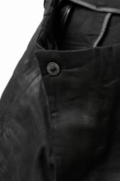 画像をギャラリービューアに読み込む, BORIS BIDJAN SABERI DROP CROTCH PANTS / VINYL COATED & NICKEL PRESSED & BODY MOLDED "P24-F1603K" (BLACK)