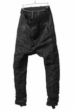 画像をギャラリービューアに読み込む, BORIS BIDJAN SABERI DROP CROTCH PANTS / VINYL COATED & NICKEL PRESSED & BODY MOLDED "P24-F1603K" (BLACK)