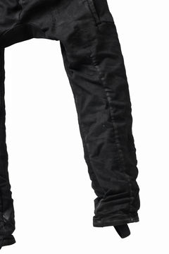 画像をギャラリービューアに読み込む, BORIS BIDJAN SABERI DROP CROTCH PANTS / VINYL COATED & NICKEL PRESSED & BODY MOLDED "P24-F1603K" (BLACK)